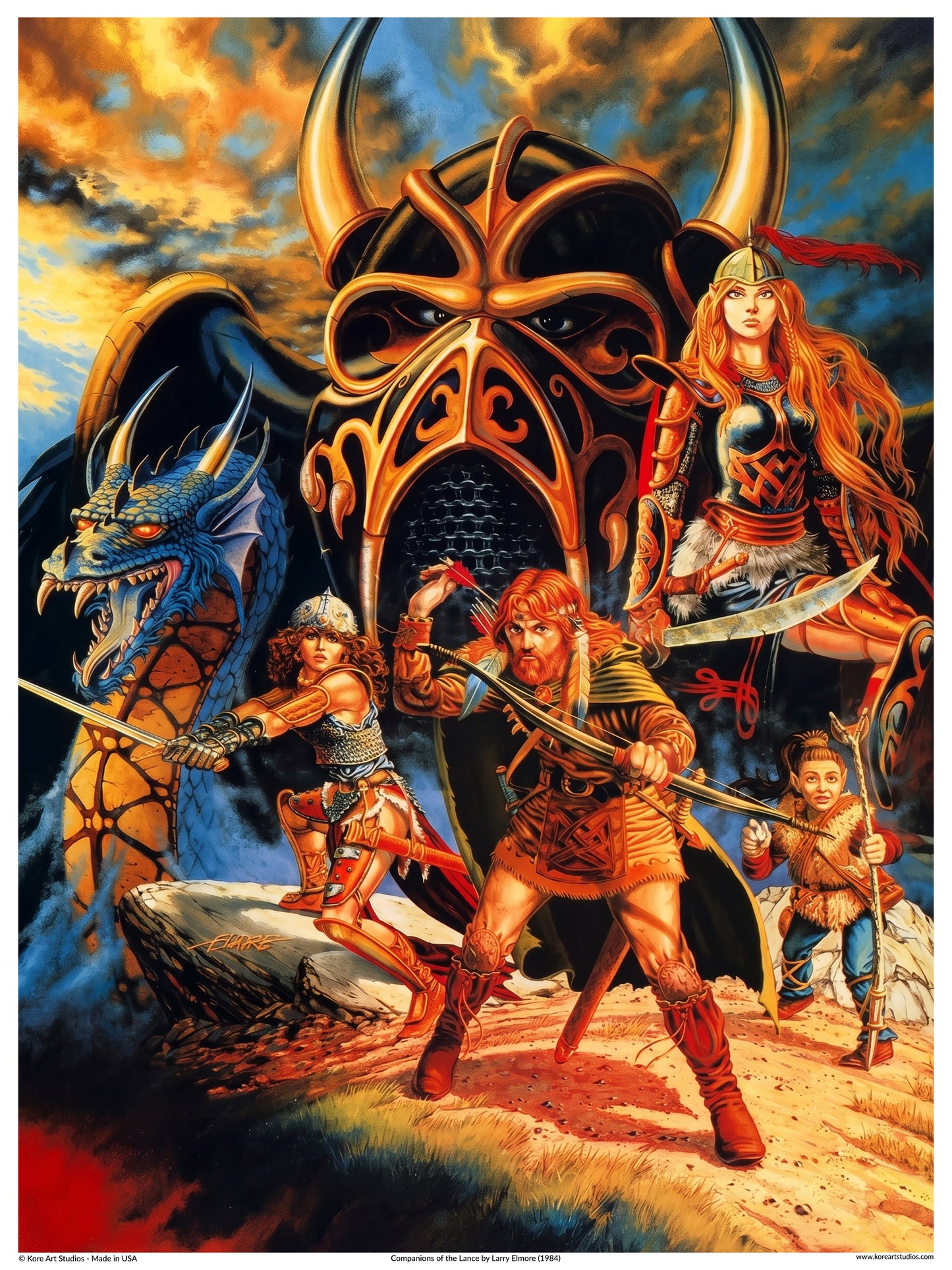 Companions of the Lance - Dragonlance Heroes by Larry Elmore (1984)