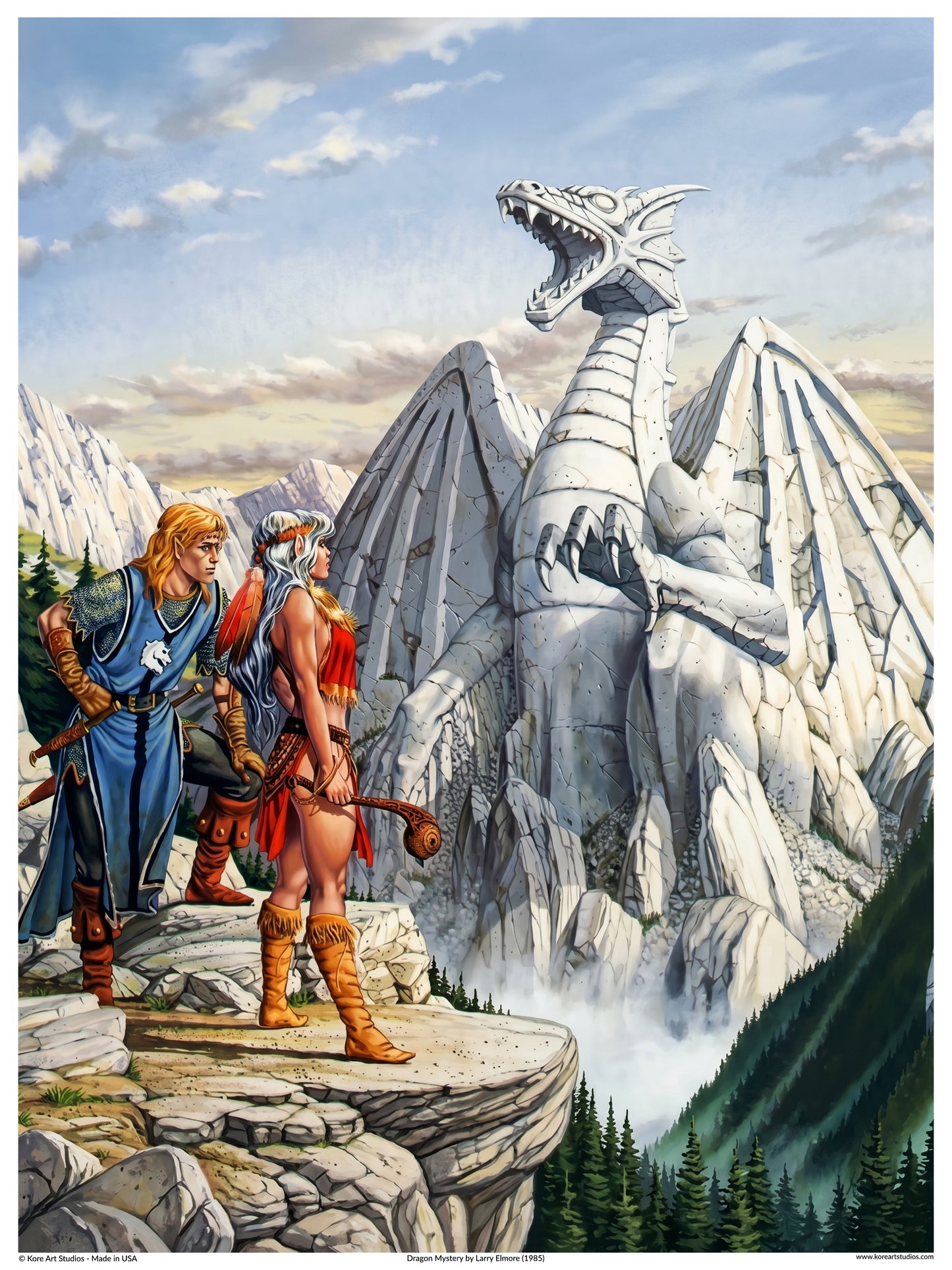 Dragon Mystery - Dragons of Mystery Dragonlance Cover Art by Larry Elmore (1985)