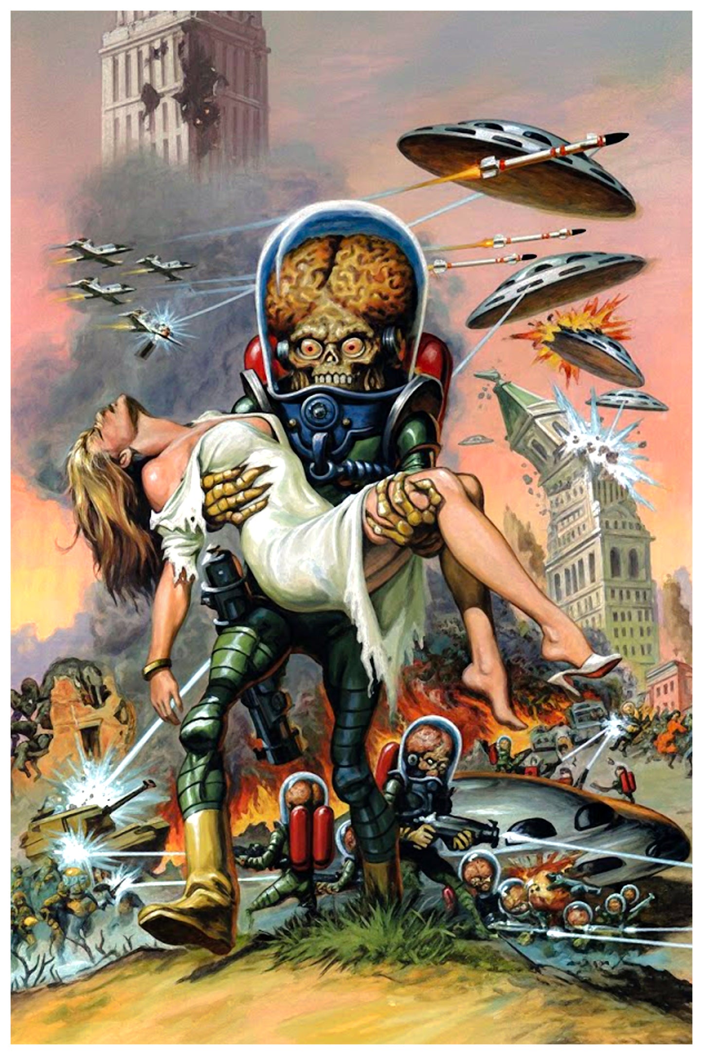 EARL NOREM - MARS ATTACKS - CLASSICS OBLITERATED #1 COVER ART POSTER