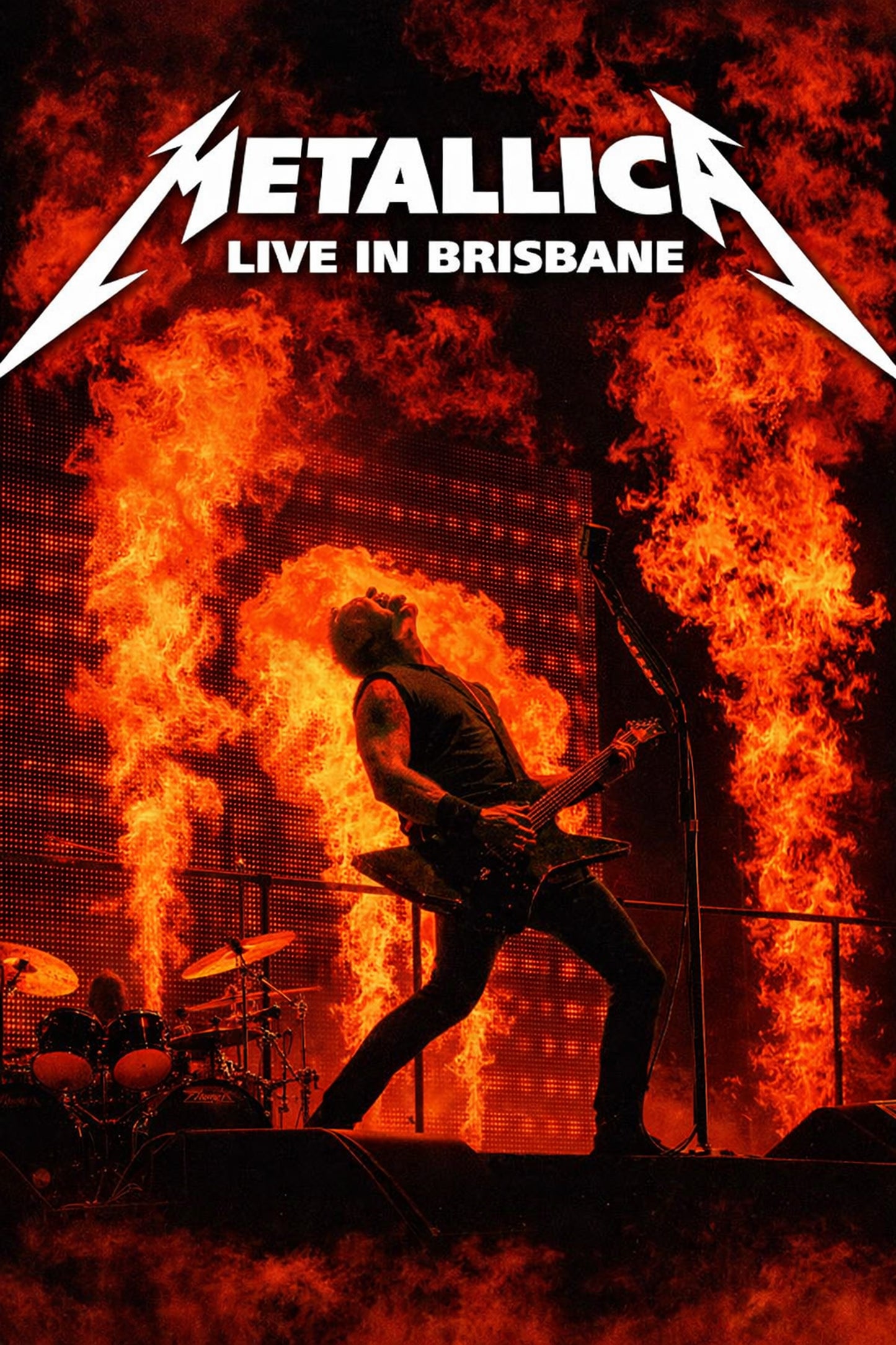 Metallica - Live in Brisbane Poster- Heavy Metal Art