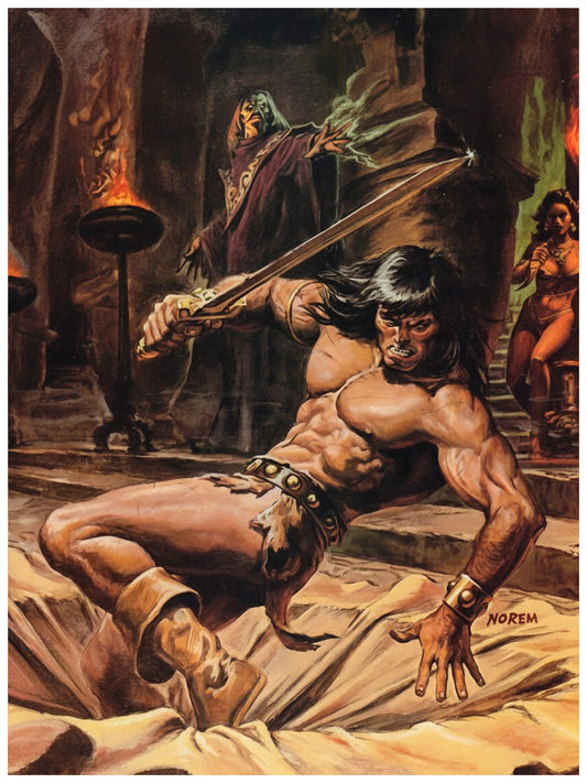 EARL NOREM POSTER - SAVAGE SWORD OF CONAN - CLASSIC COLLECTION #4 COVER ART