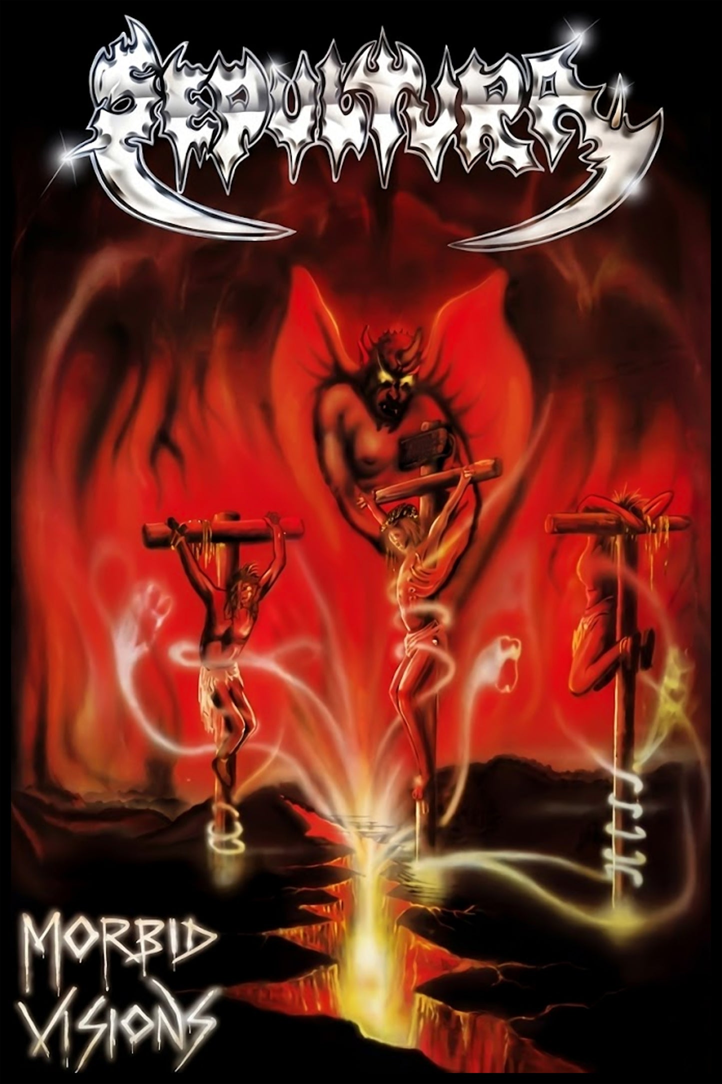 Sepultura Morbid Visions Poster, Classic Death Metal Album Cover Wall Art