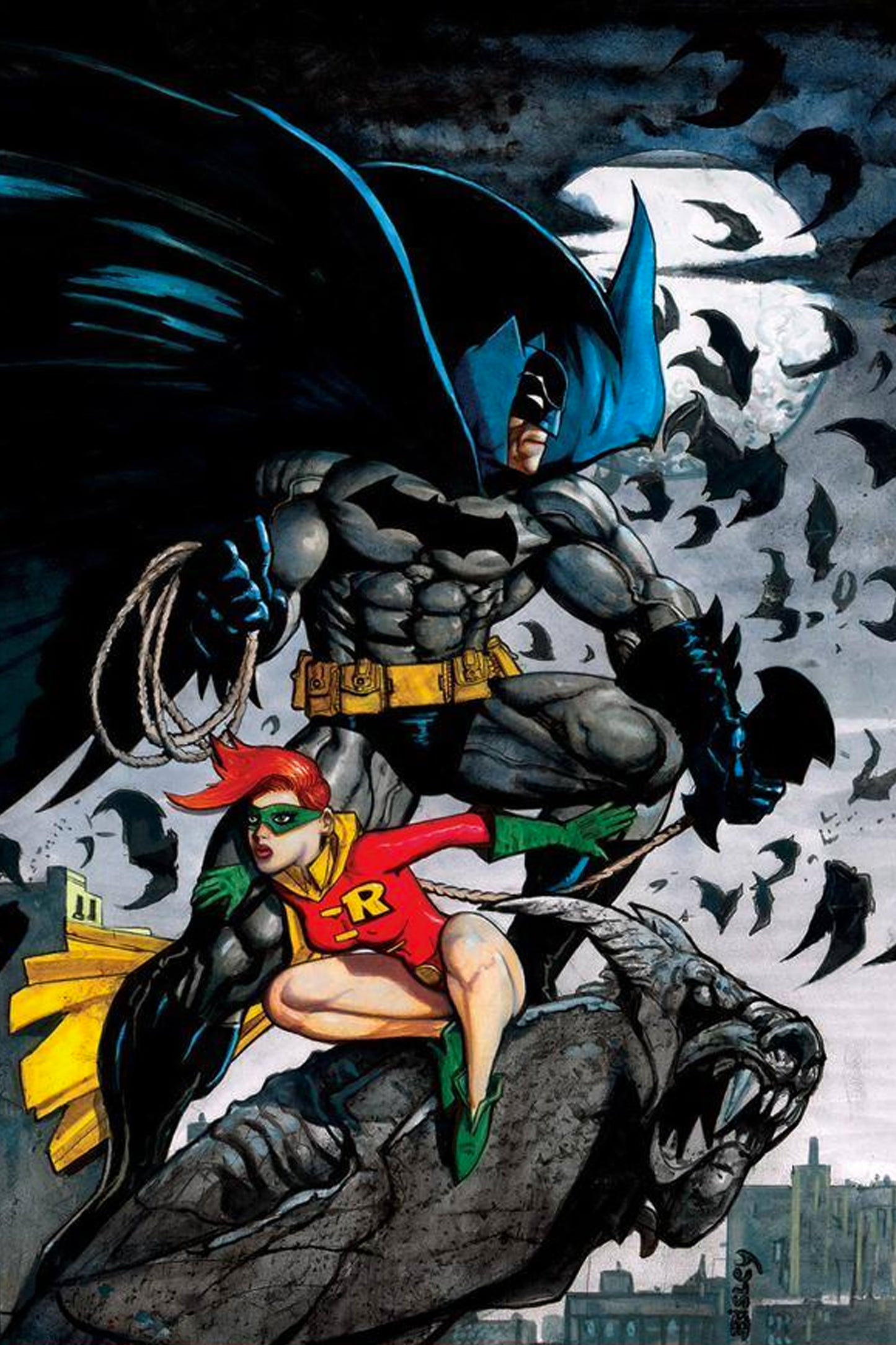 SIMON BISLEY - DARK KNIGHT III: THE MASTER RACE #1 - BATMAN & ROBIN POSTER