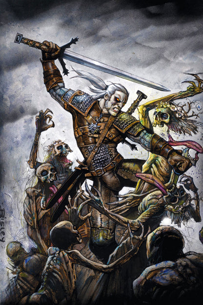 SIMON BISLEY - THE WITCHER VS NIGHTMARE HORDE - FANTASY ACTION POSTER