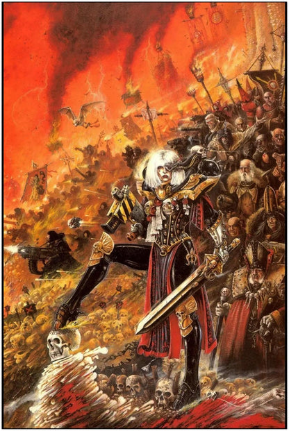 SISTER OF BATTLE WARHAMMER POSTER – JOHN BLANCHE GOTHIC ART PRINT