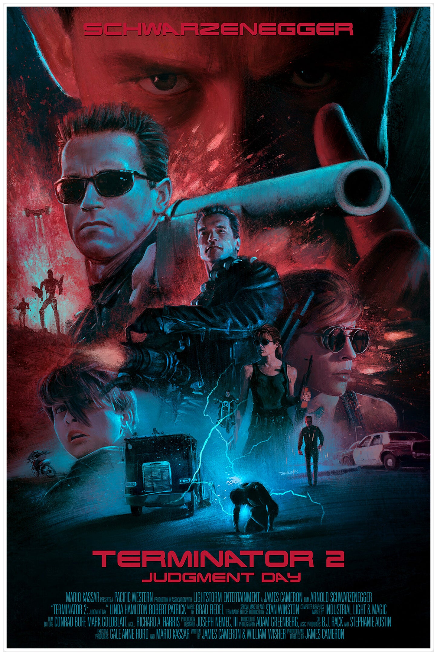 Terminator 2 Movie Poster - Ignacio RC Custom Movie Wall Art Print
