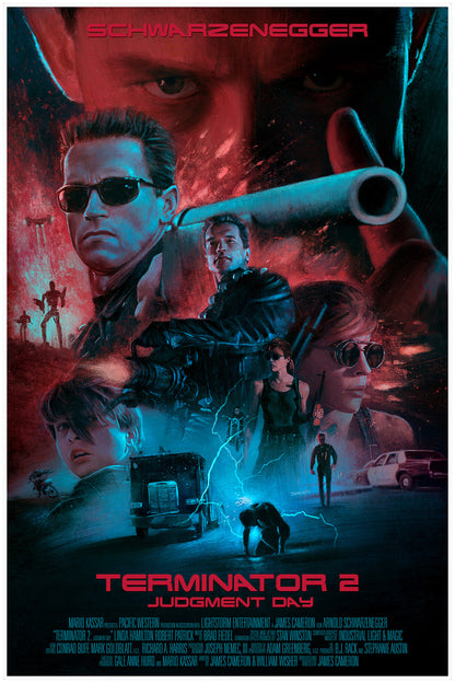 Terminator 2 Movie Poster - Ignacio RC Custom Movie Wall Art Print