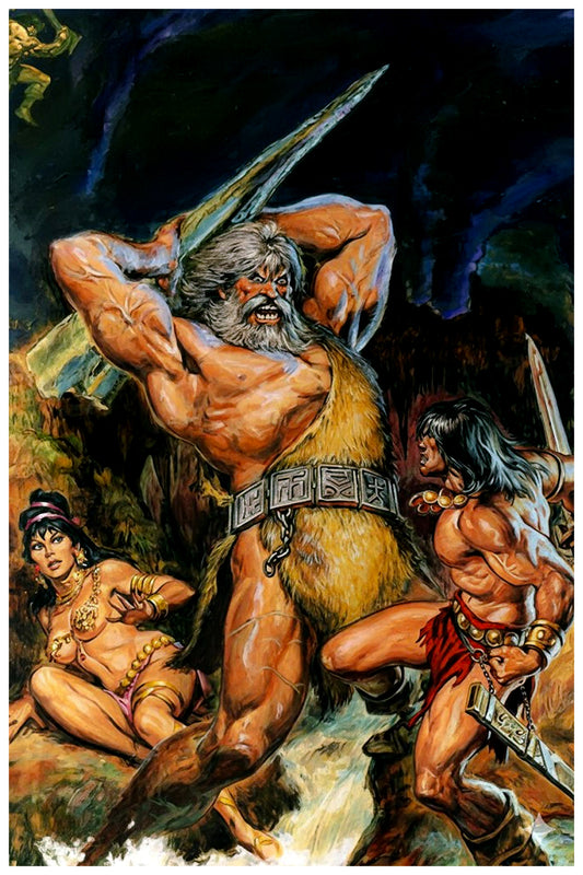 EARL NOREM - THE SAVAGE SWORD OF CONAN POSTER - ISSUE 3 CLASSIC BARBARIAN BATTLE