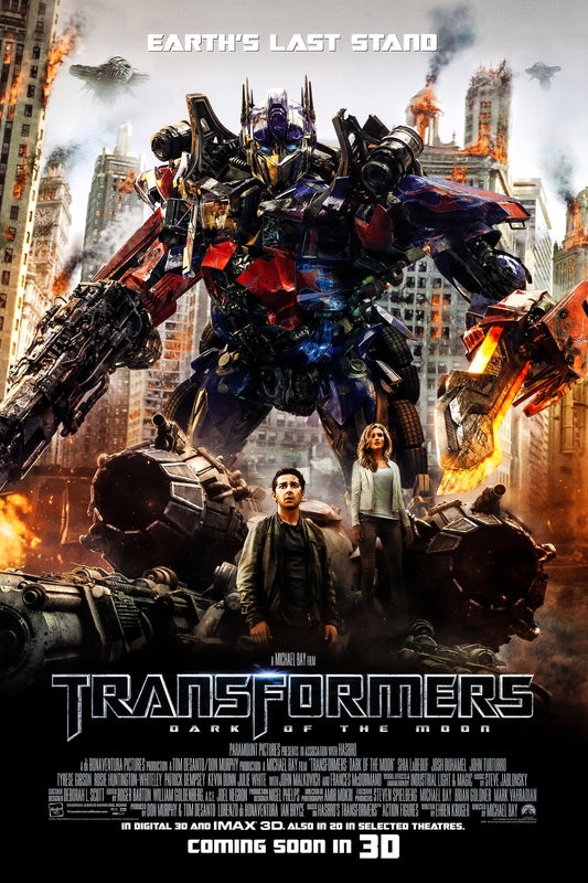 Transformers Dark of the Moon Poster Sci-Fi Action Paramount Pictures 2011