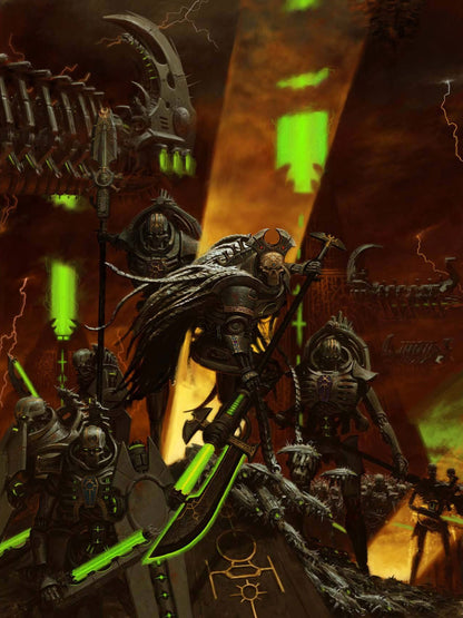 WARHAMMER 40K - CODEX NECRONS POSTER - ADRIAN SMITH DARK TECHNOFANTASY