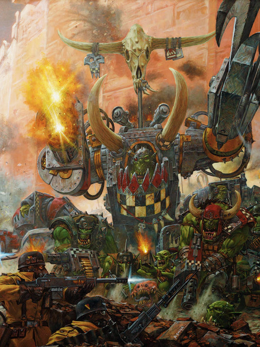 WARHAMMER 40K - GHAZGHKULL MAG URUK THRAKA POSTER - ADRIAN SMITH ORK WAAAGH! WALL ART