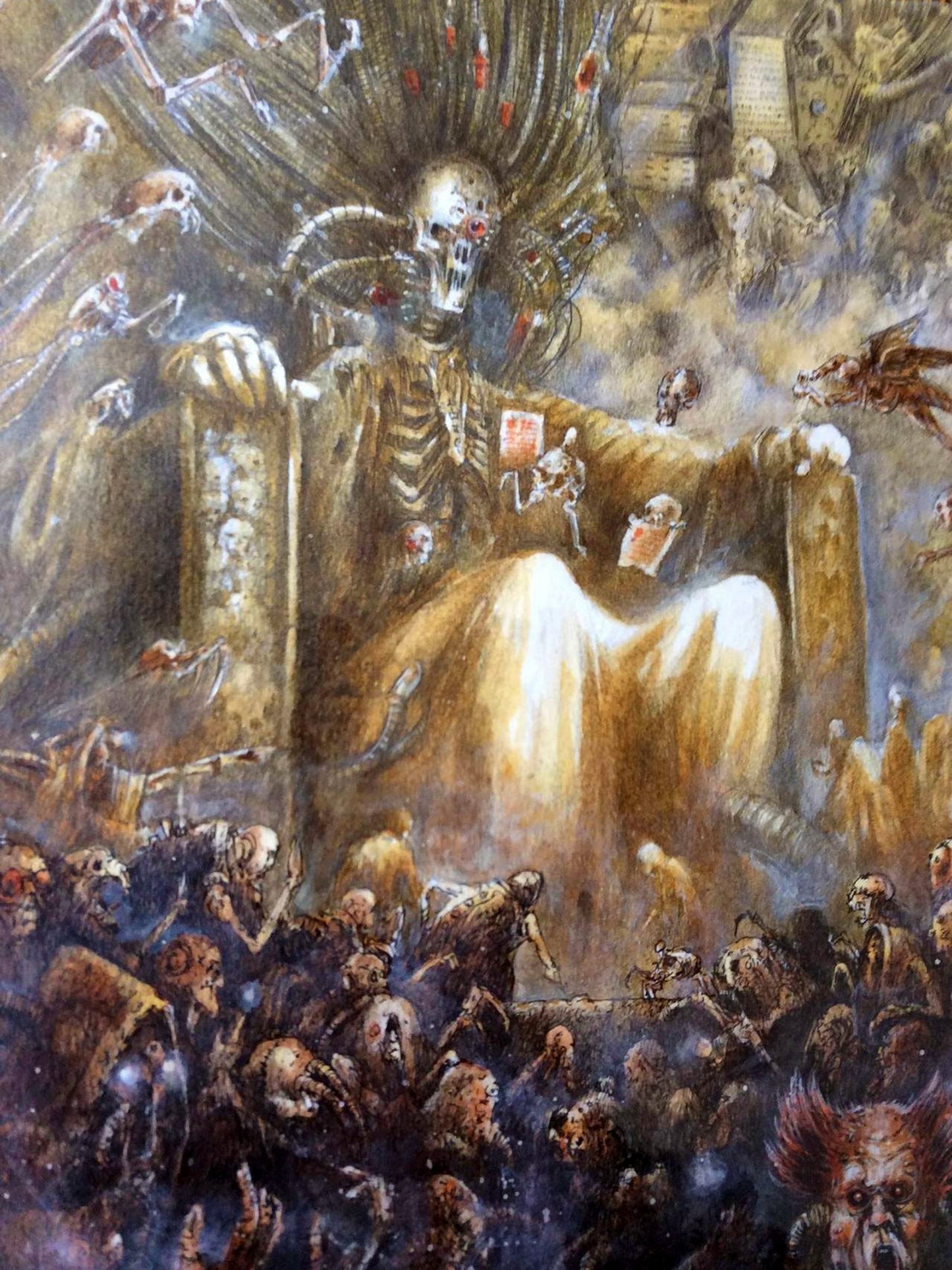 WARHAMMER 40K - THE EMPEROR OF MANKIND POSTER - JOHN BLANCHE IMPERIAL THRONE ART