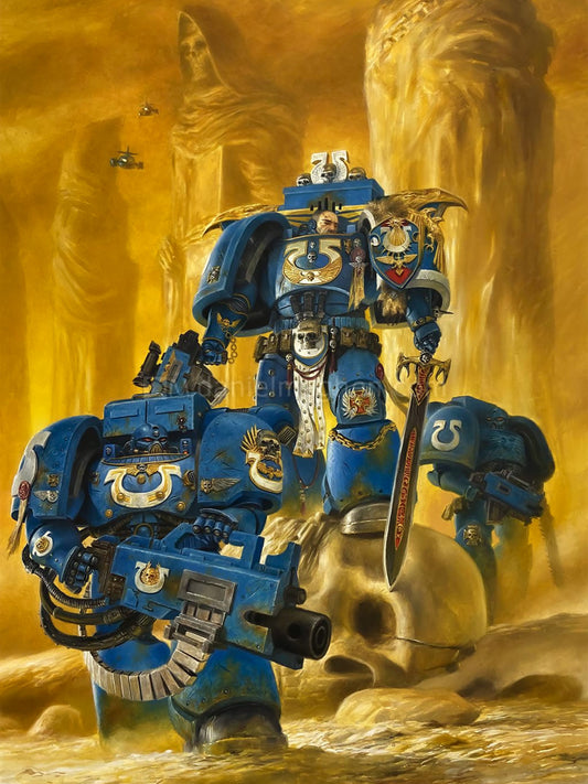WARHAMMER 40K - ULTRAMARINES POSTER - ADRIAN SMITH SPACE MARINE ART
