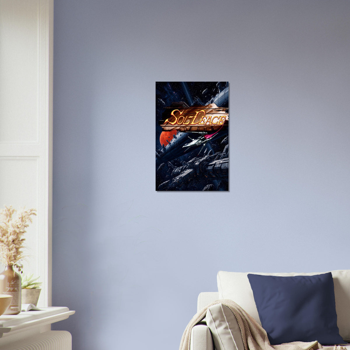 Sol-Deace Poster - Sci-Fi Starship Shooter Retro Game Art Wall Art 3
