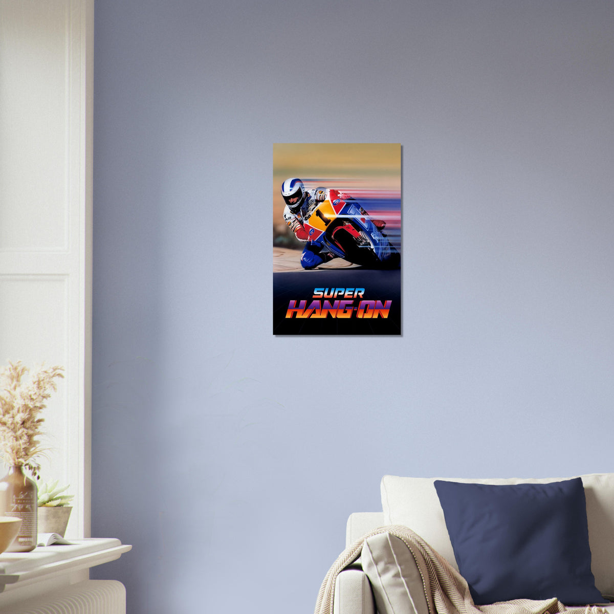 Super Hang-On Motorcycle Racing Poster – Retro Arcade Game Art Wall Art Decor 3