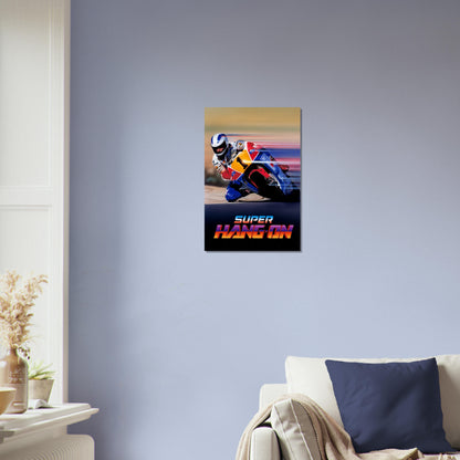 Super Hang-On Motorcycle Racing Poster – Retro Arcade Game Art Wall Art Decor 3