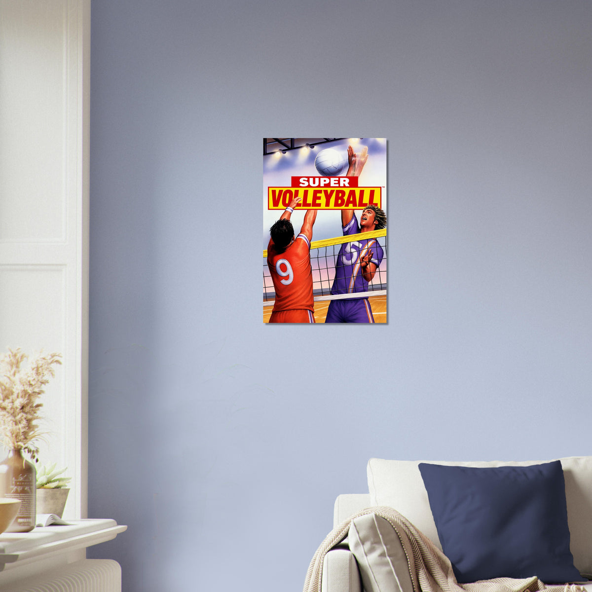 Super Volleyball Poster – Athletic Duo Sport Action Art Wall Art Decor 3