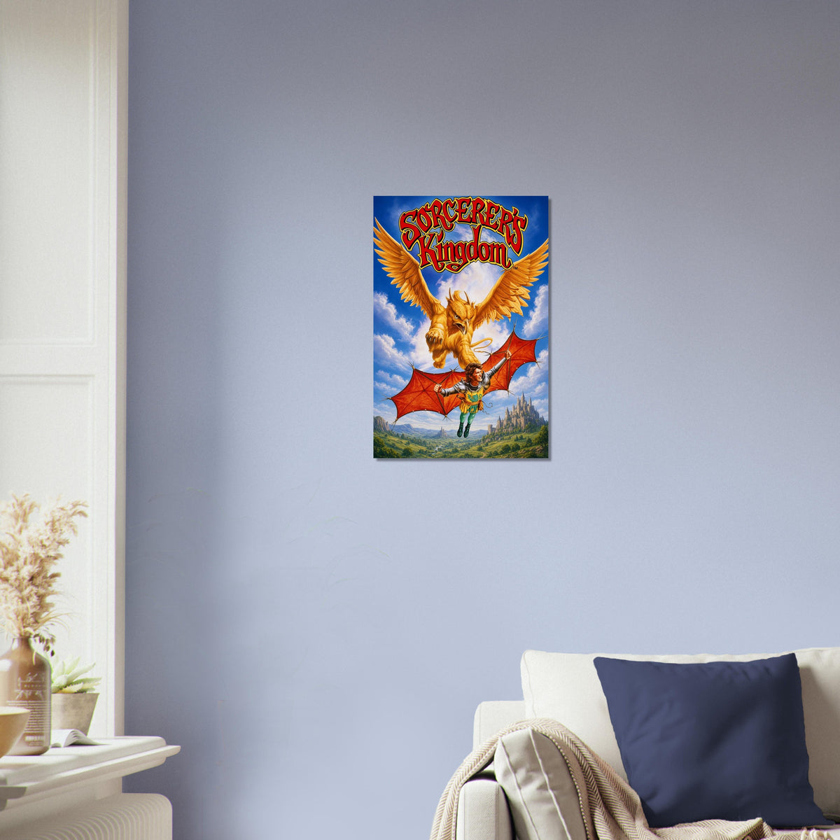 Sorcerer's Kingdom Fantasy Adventure Poster – Golden Griffin Wings 3