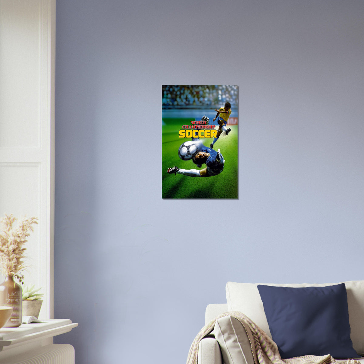 World Championship Soccer Poster – Dynamic Athletes in Action Wall Art Decor 3