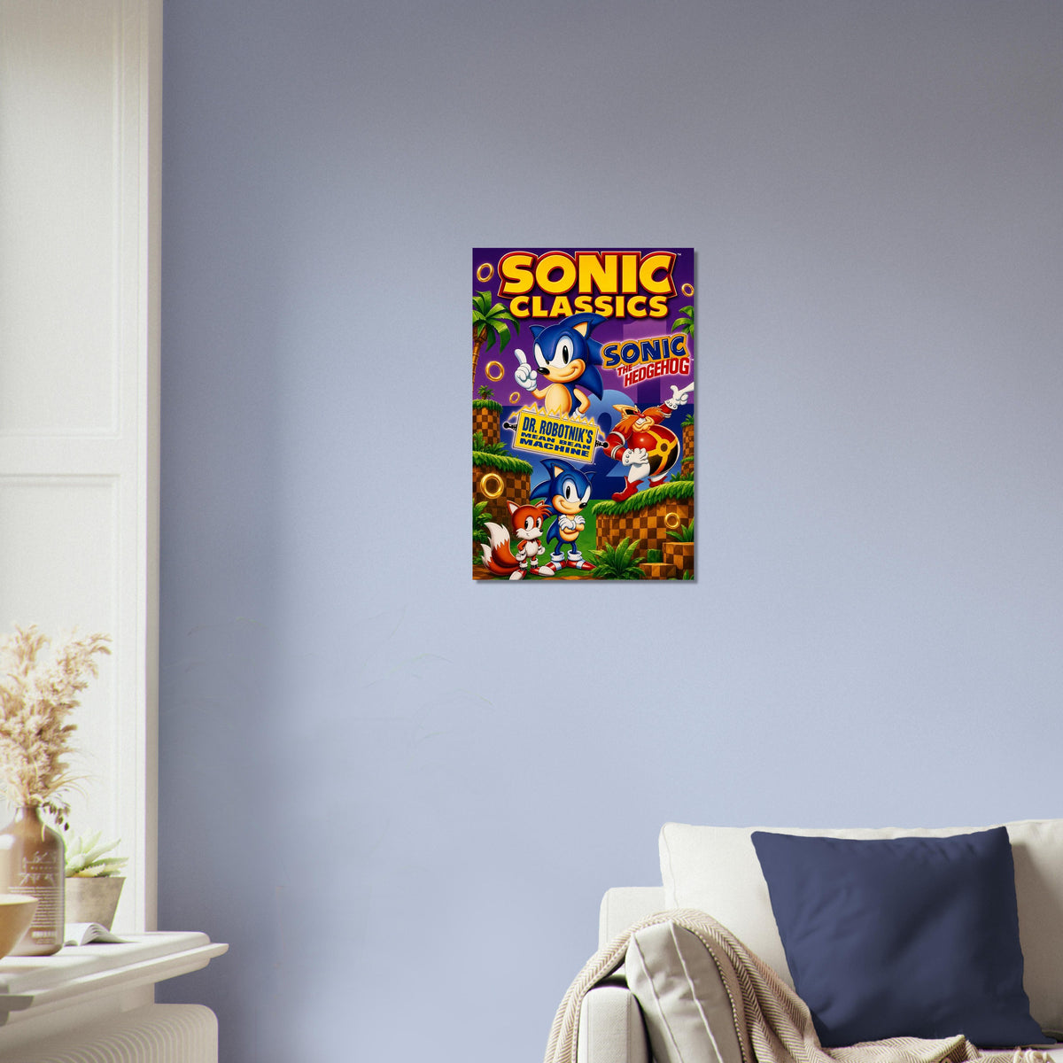 Sonic Classics Poster – Hedgehog & Dr. Robotnik's Mean Machines Wall Art Decor 3