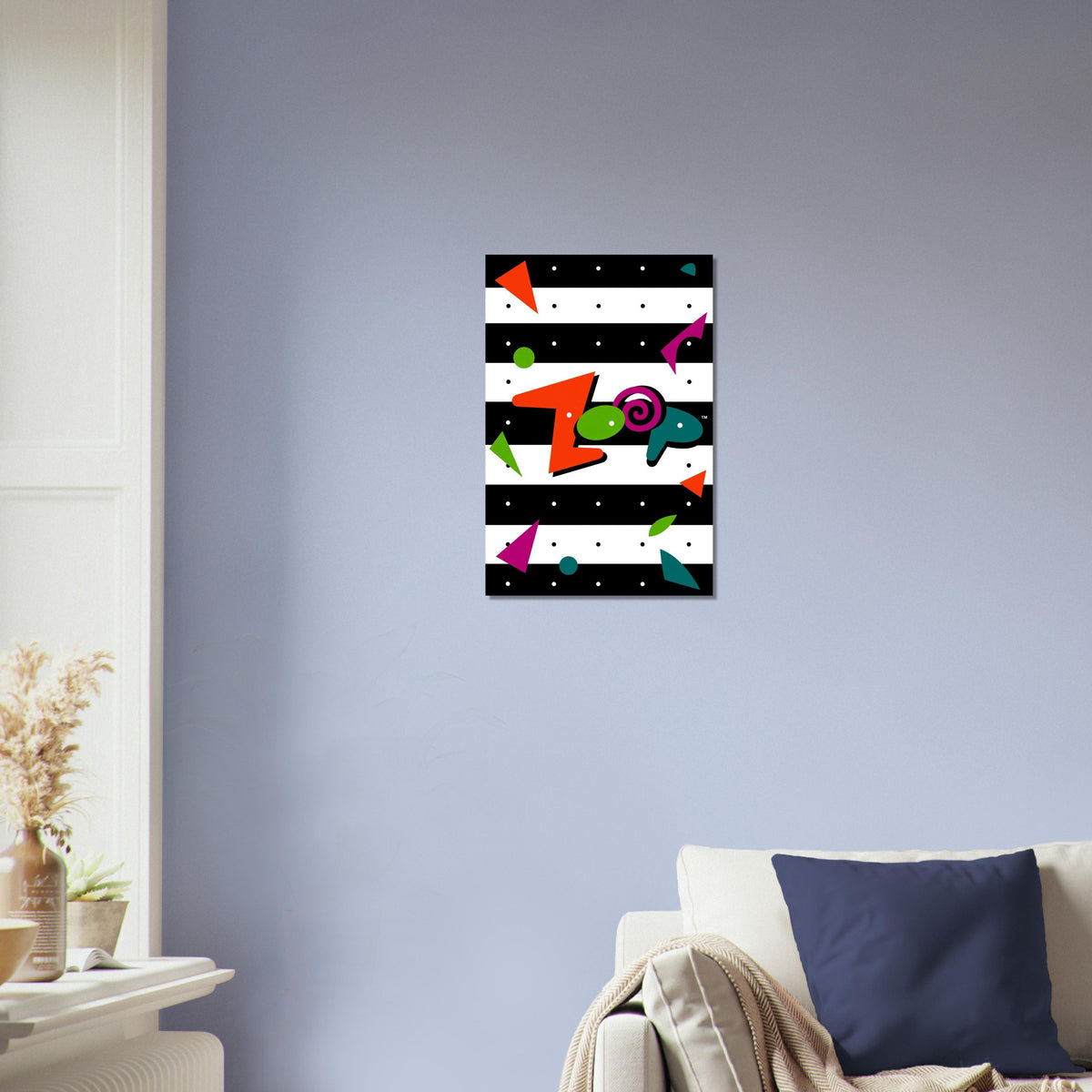 Zoop Poster - Colourful Puzzle Arcade Game Art Print Wall Art Decor 3