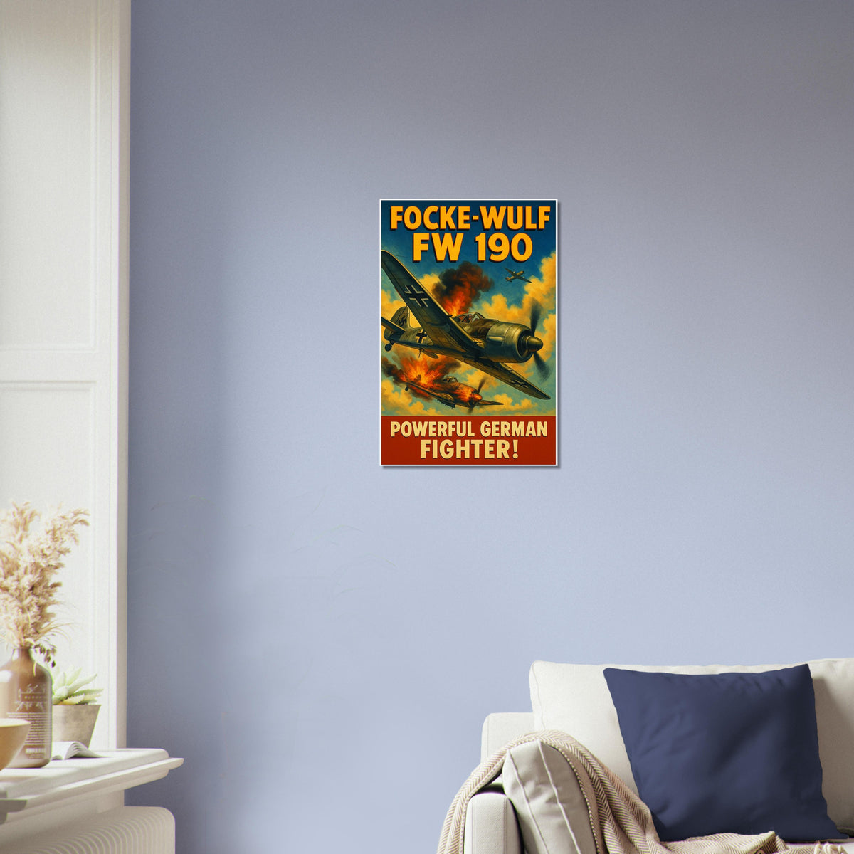 FOCKE-WULF FW 190 POSTER - WWII GERMAN FIGHTER AIRCRAFT MILITARY HISTORY ART 3