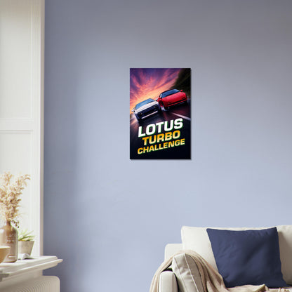 Lotus Turbo Challenge Poster – Racing Sports Cars Action Art Wall Art Decor 3