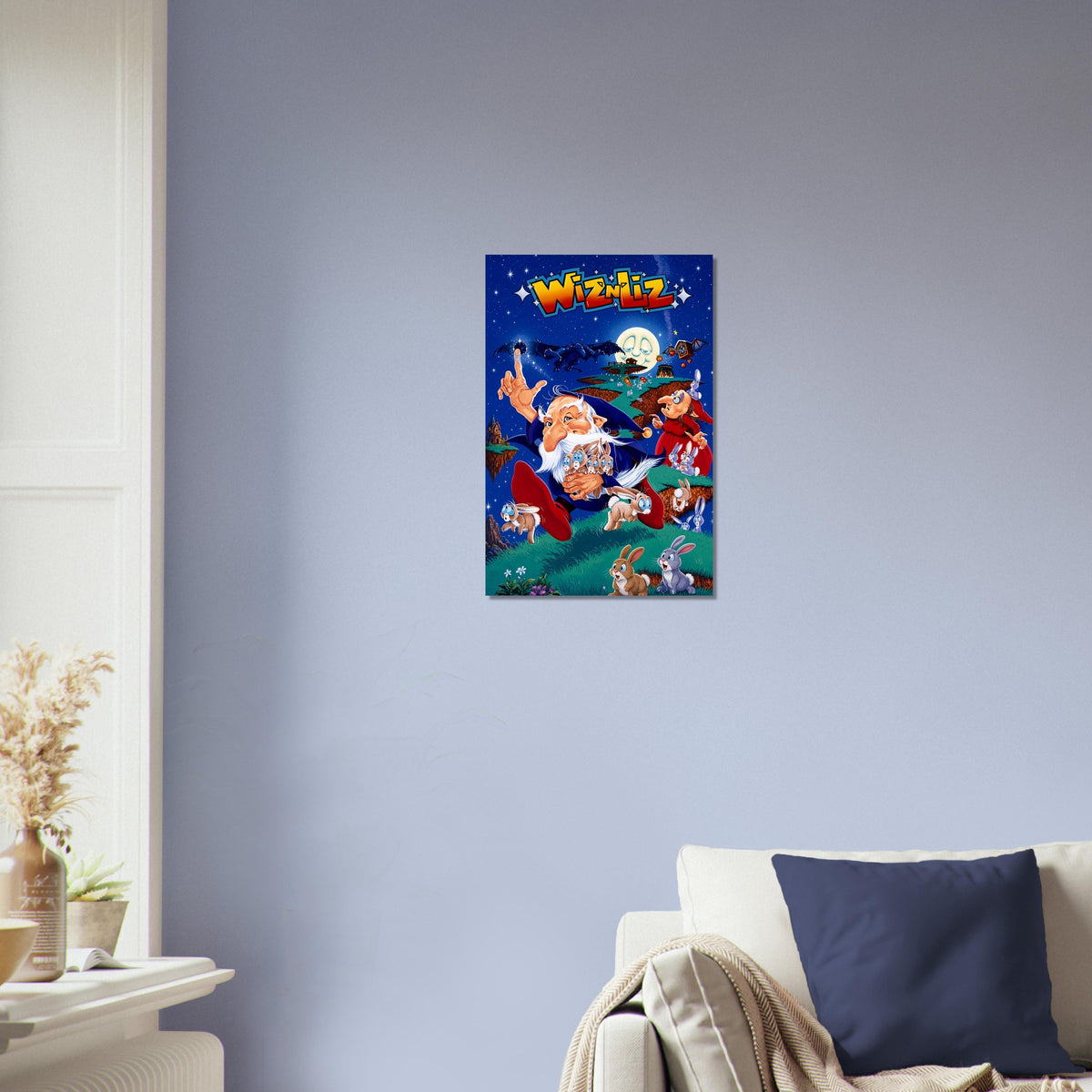 Wiz 'n' Liz Poster - Magical Wizard Rabbits Retro Game Art Wall Art Decor 3