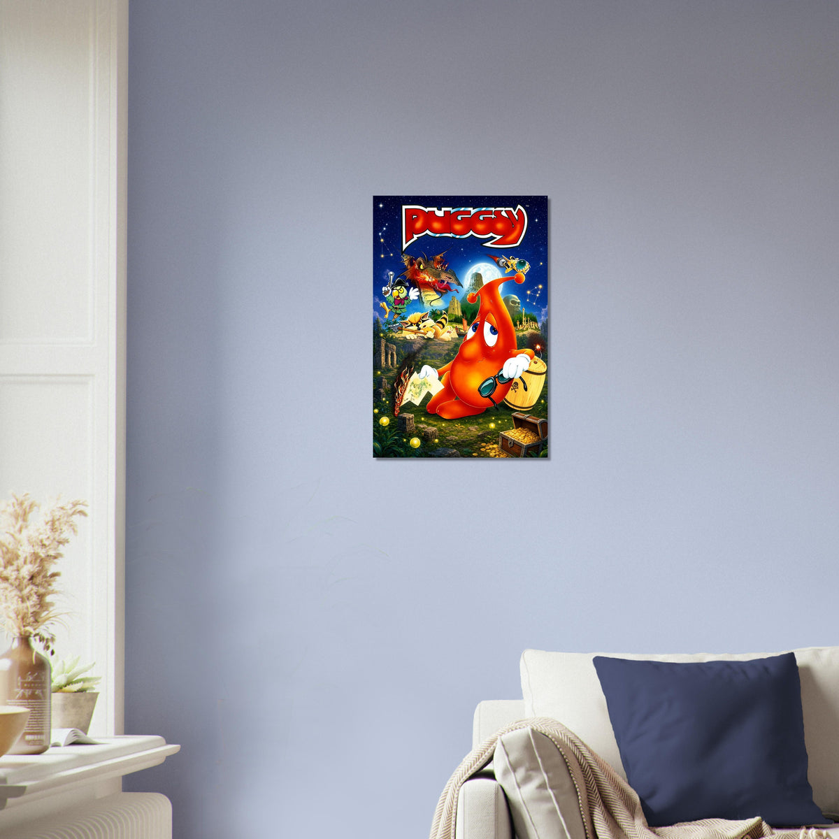 Puggsy Poster – Red Creature Adventure Fantasy Game Art Wall Art Decor 3