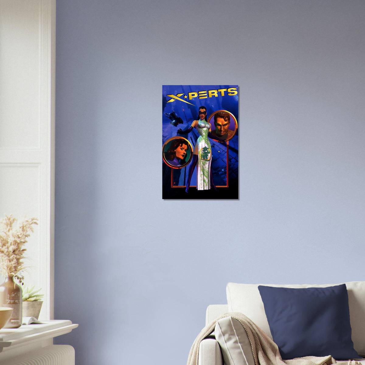 X-Perts Sci-Fi Spy Poster – Retro Action Adventure 1990s Art Wall Art Decor 3