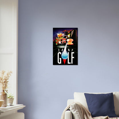 Zany Golf Poster - Retro Arcade Mini Golf Video Game Art Wall Art Decor 3