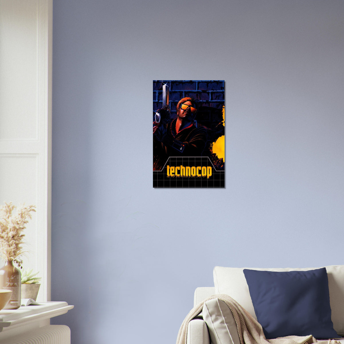 Technocop Retro Sci-Fi Action Hero Poster – 1980s Cyberpunk Wall Art Decor 3
