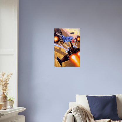 Thunder Force II Arcade Game Poster – Fighter Jets Combat Action Wall Art Decor 3