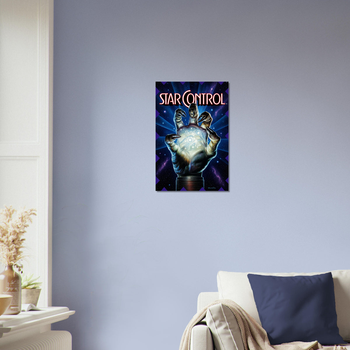 Star Control Poster - Alien Hand Retro Sci-Fi Game Art Wall Art Decor 3