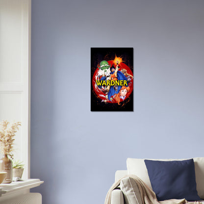 Wardner Fantasy Action Poster – Magic Wizard Warriors Battle Wall Art Decor 3