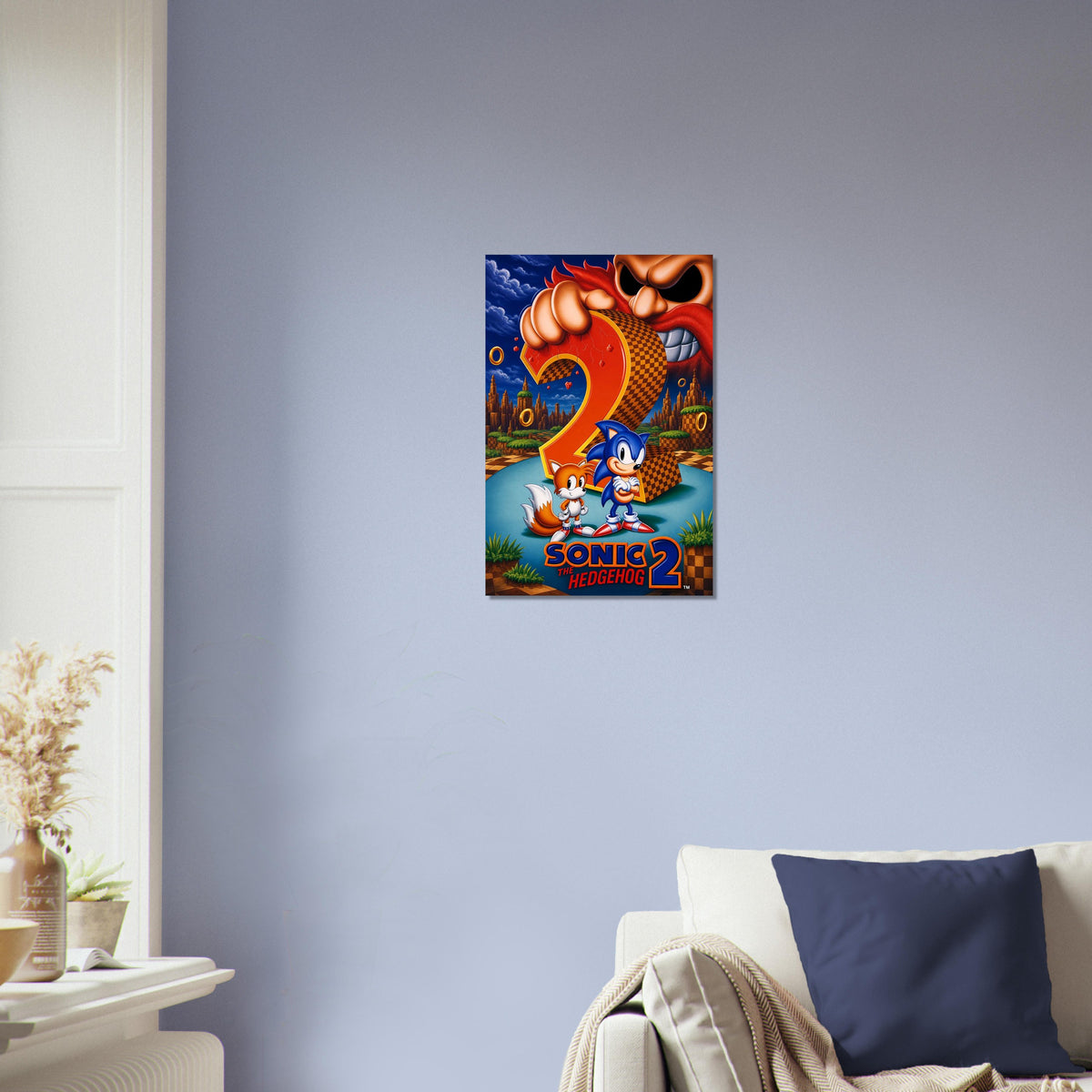 Sonic the Hedgehog 2 Poster – Video Game Classic 1992 Wall Art Decor 3