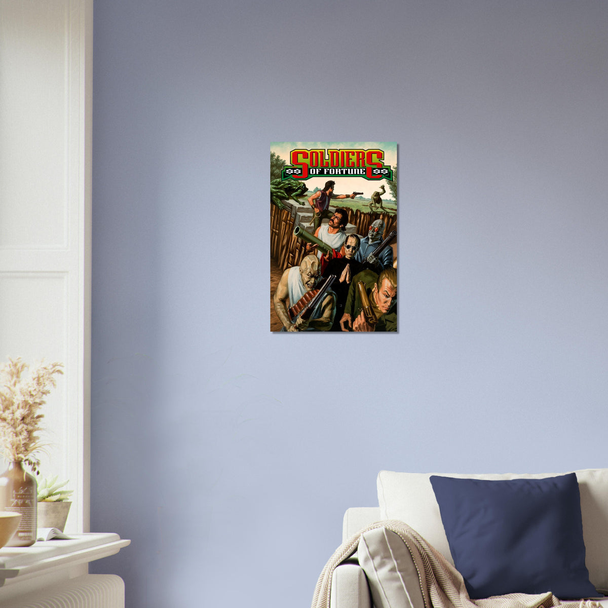 Soldiers of Fortune Poster – Action Adventure Mercenary Combat Art 3