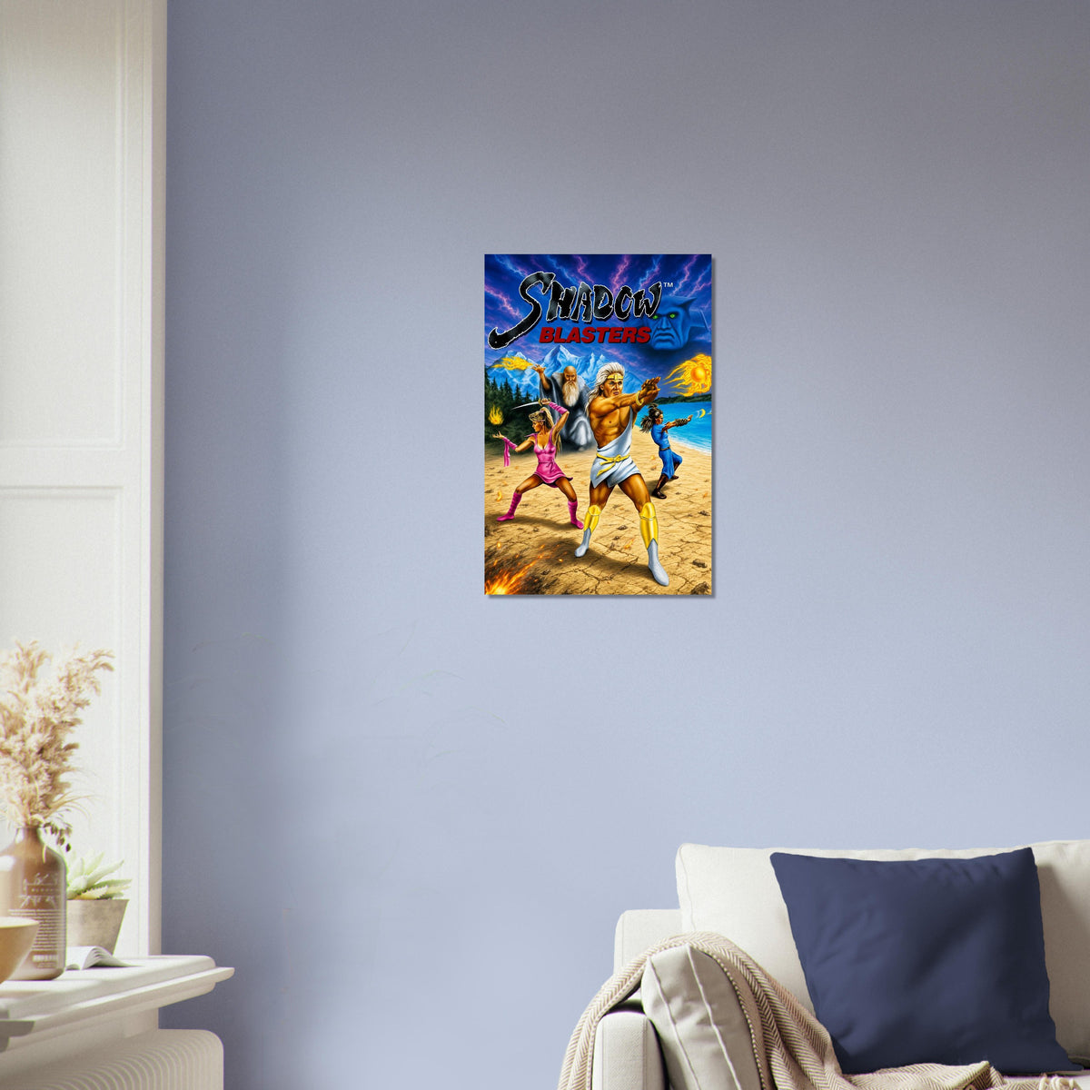 Shadow Blasters Poster – Fantasy Magic Warriors Retro Arcade Art Wall Art Decor 3