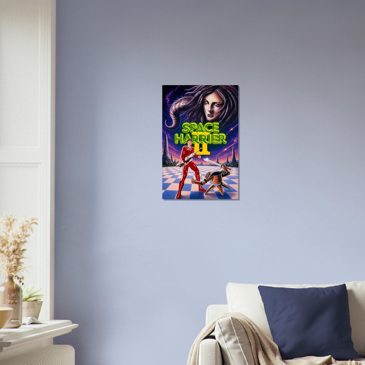 Space Harrier II Poster – Sci-Fi Arcade Game Woman Warrior Wall Art Decor 3