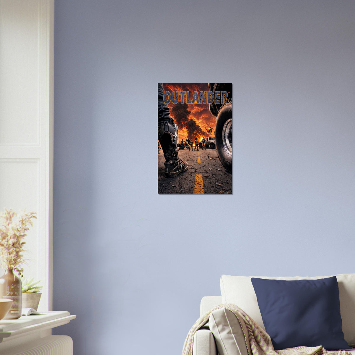 Outlander Post-Apocalyptic Desert Warrior Poster – Action Adventure Art 3