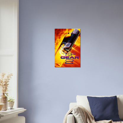 Top Gear 2 Poster – High-Speed Racing Car Action Art Wall Art Decor 3