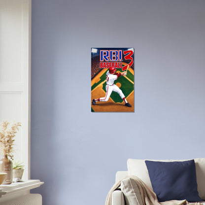 R.B.I. Baseball 3 Poster - Retro Sports Video Game Art Wall Art Decor 3