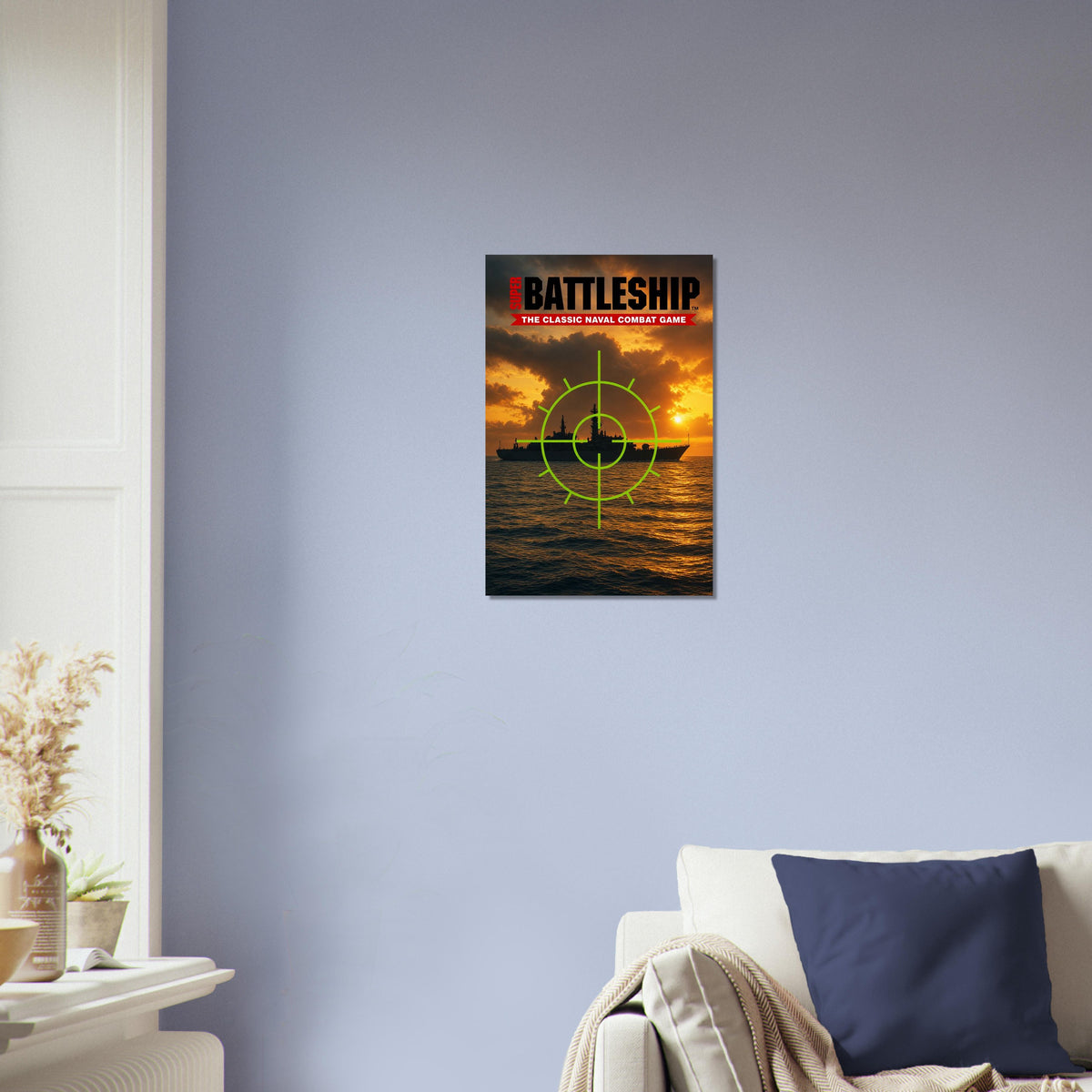 Super Battleship Poster - Classic Naval Combat Game Art Wall Art Decor 3