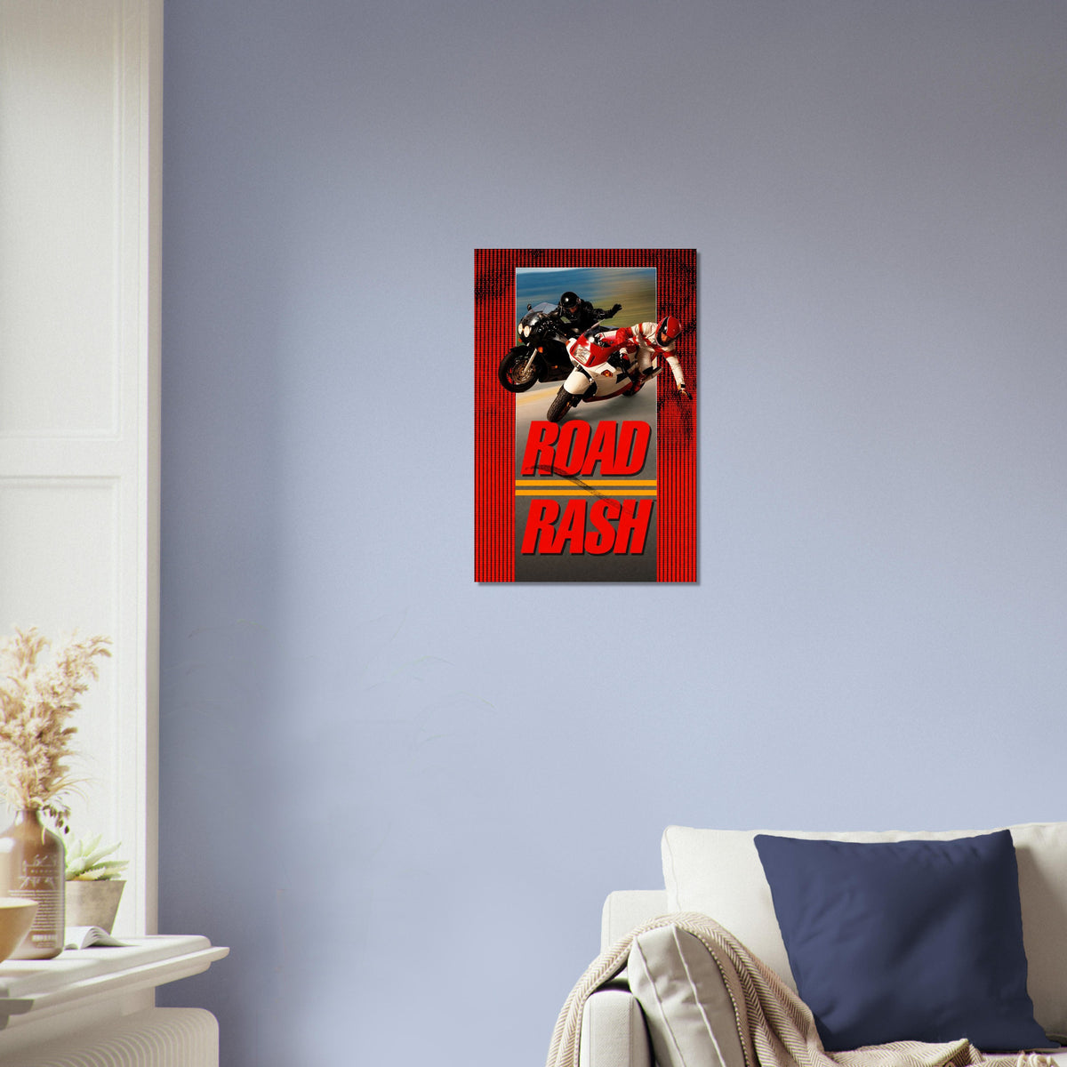 Road Rash Poster - Motorcycle Racing Retro Game Cover Art Wall Art Decor 3