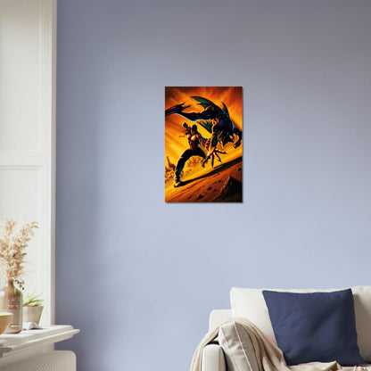 Slaughter Sport Poster - Demon Fighter Arena Retro Game Art Wall Art 3