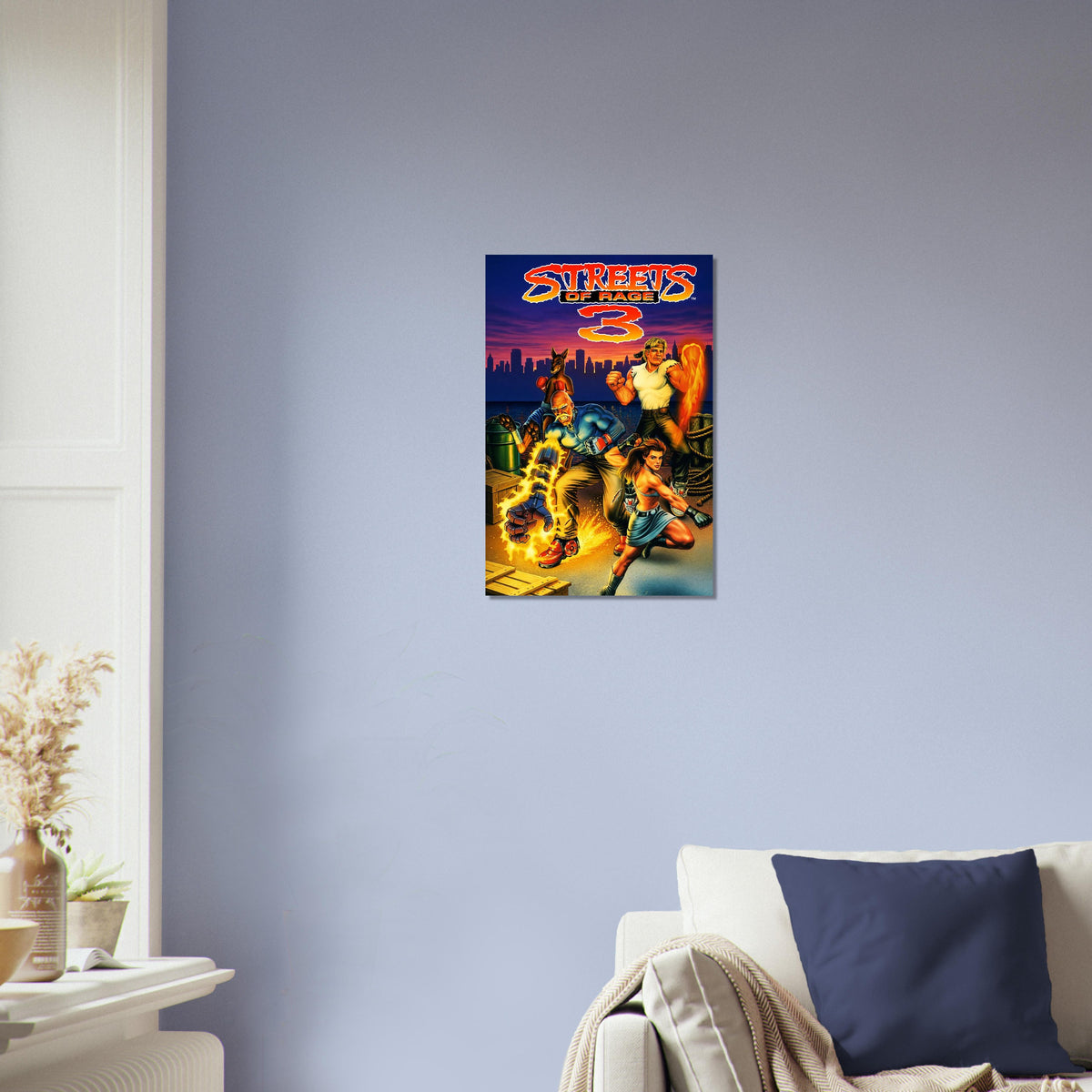 Streets of Rage 3 Poster – Classic Beat-Em-Up Game Cover Art Wall Art Decor 3