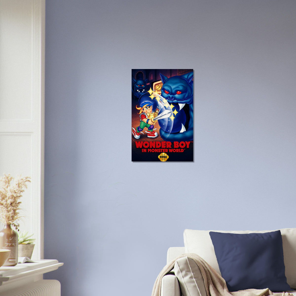 Wonder Boy In Monster World Poster – Retro Video Game Hero Adventure 3