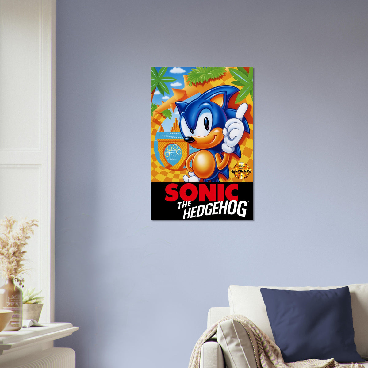 Sonic the Hedgehog Retro Video Game Poster – 1991 Classic Wall Art Decor 4