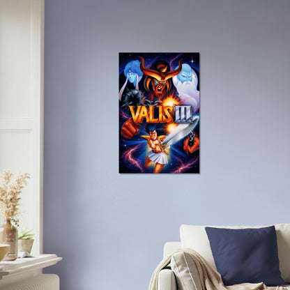 VALIS III Poster – Demon Warrior Fantasy Video Game Art Wall Art Decor 4