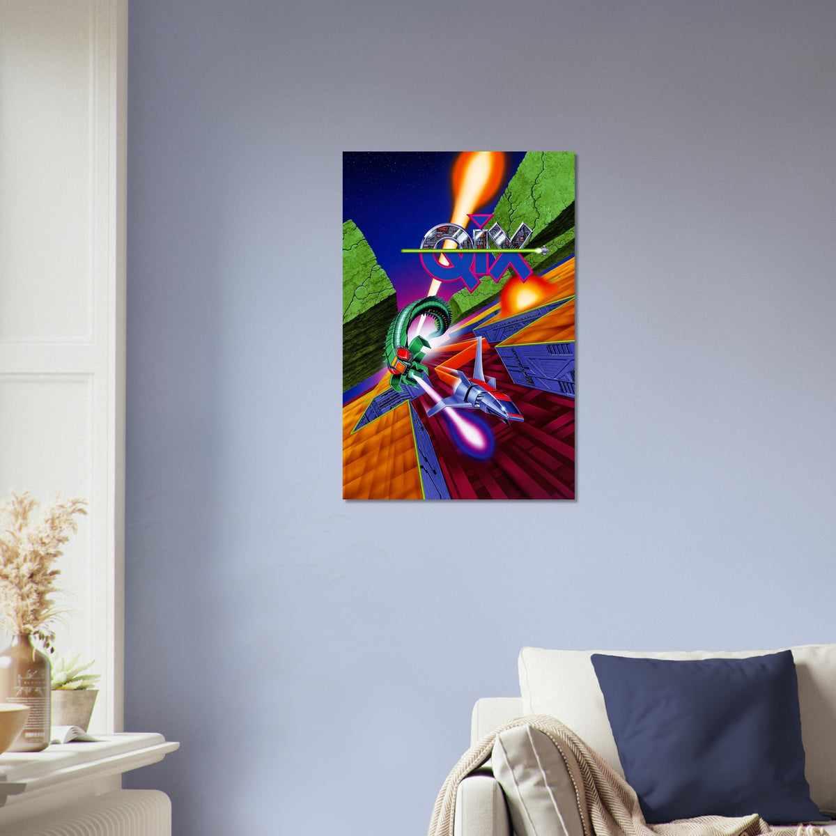 Ultimate Qix Poster - Retro Arcade Puzzle Game Art Print Wall Art Decor 4